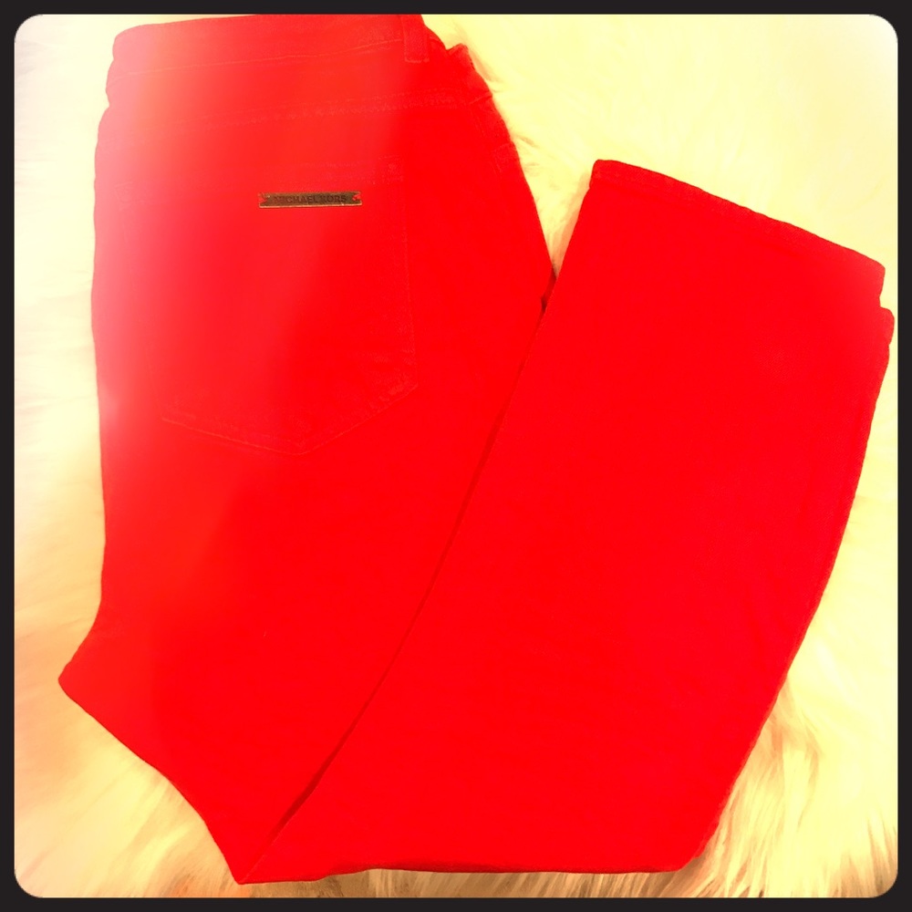 Bright orange Mk jeans!